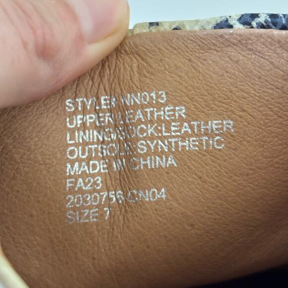 Madewell The Essex Ankle Boot in Snake Print - Size 7 - Picture 9 of 11